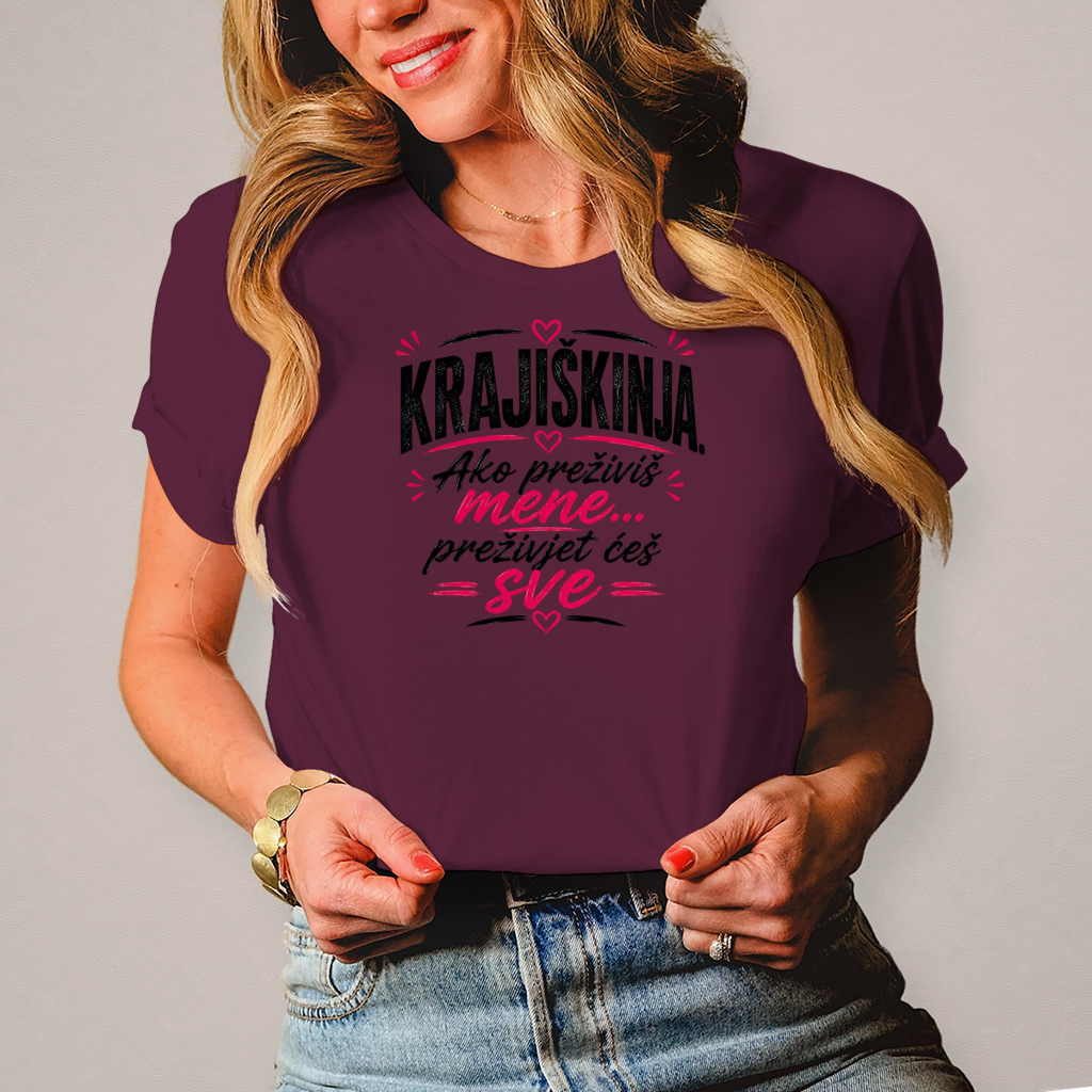 Damen T-Shirt Prezivjet ces sve