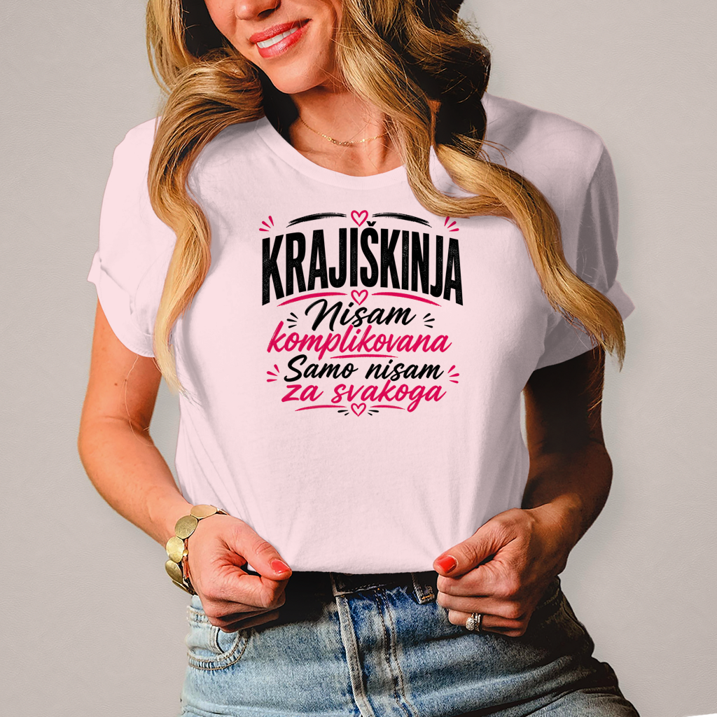 Damen T-Shirt Nisam komplikovana