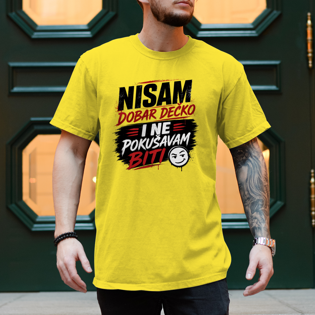 Herren T-Shirt Nisam dobar decko