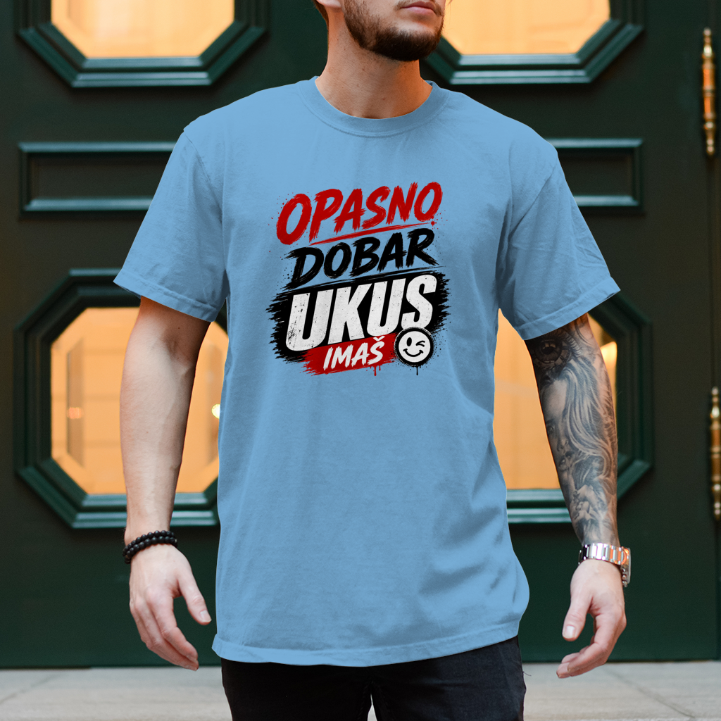 Herren T-Shirt Opasno dobar ukus imas