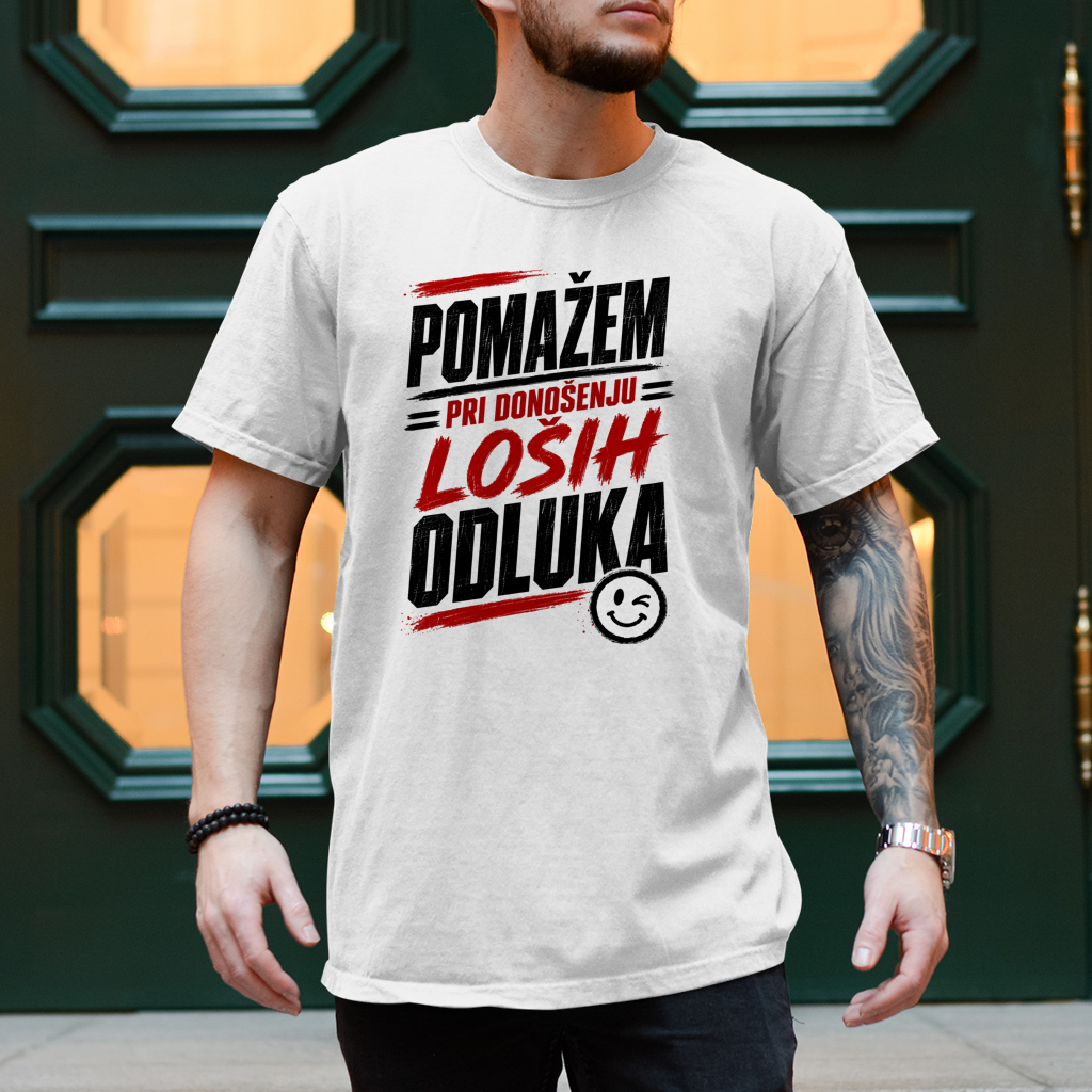 Herren T-Shirt Pomazem pri donosenju losih odluka