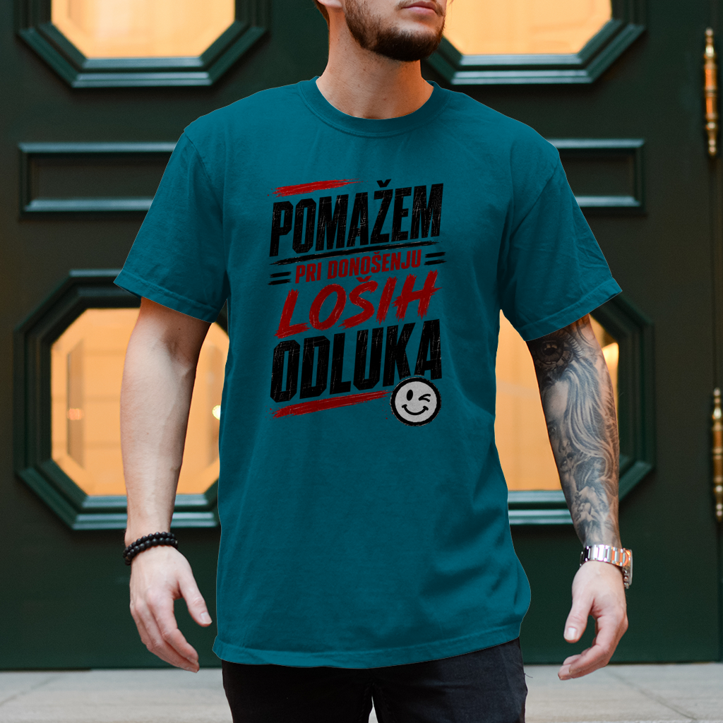 Herren T-Shirt Pomazem pri donosenju losih odluka
