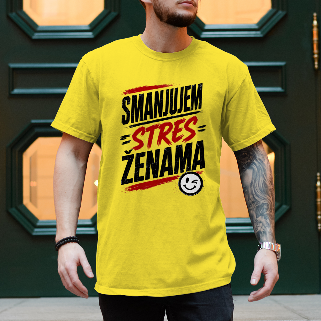 Herren T-Shirt Smanjujem stres