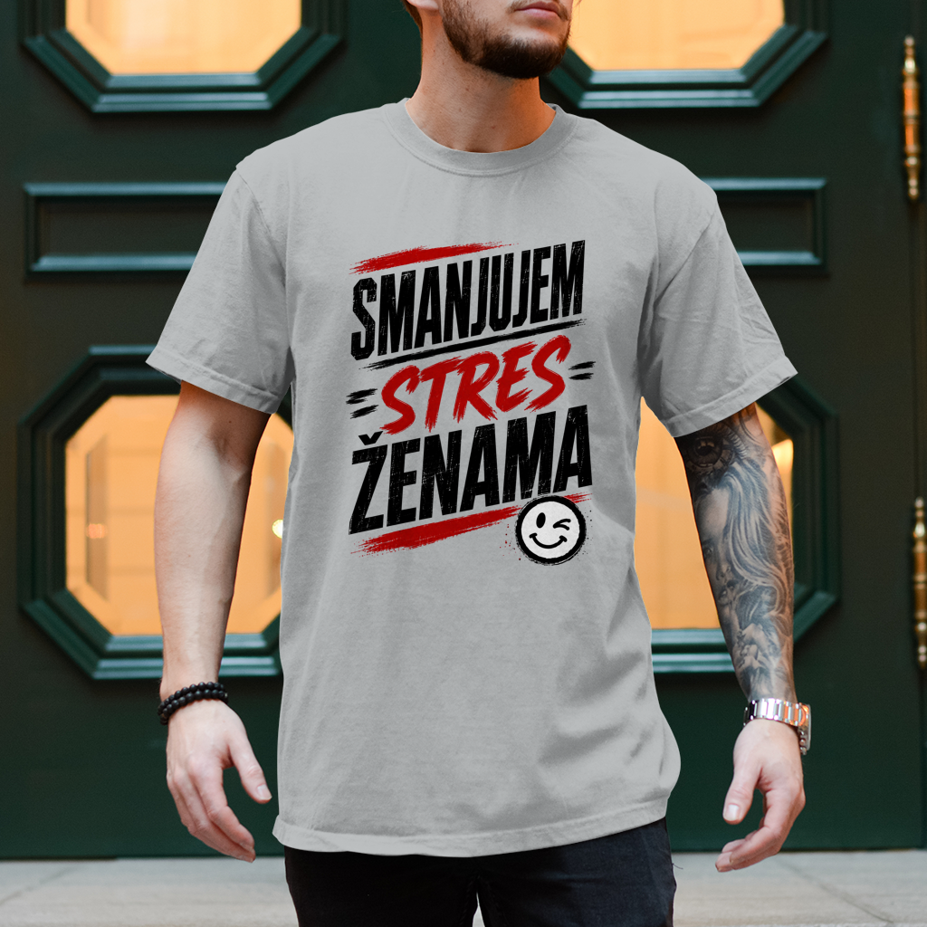 Herren T-Shirt Smanjujem stres