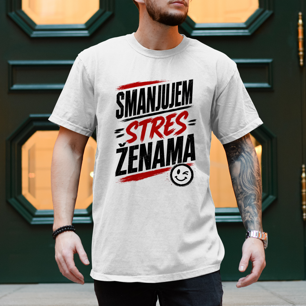 Herren T-Shirt Smanjujem stres