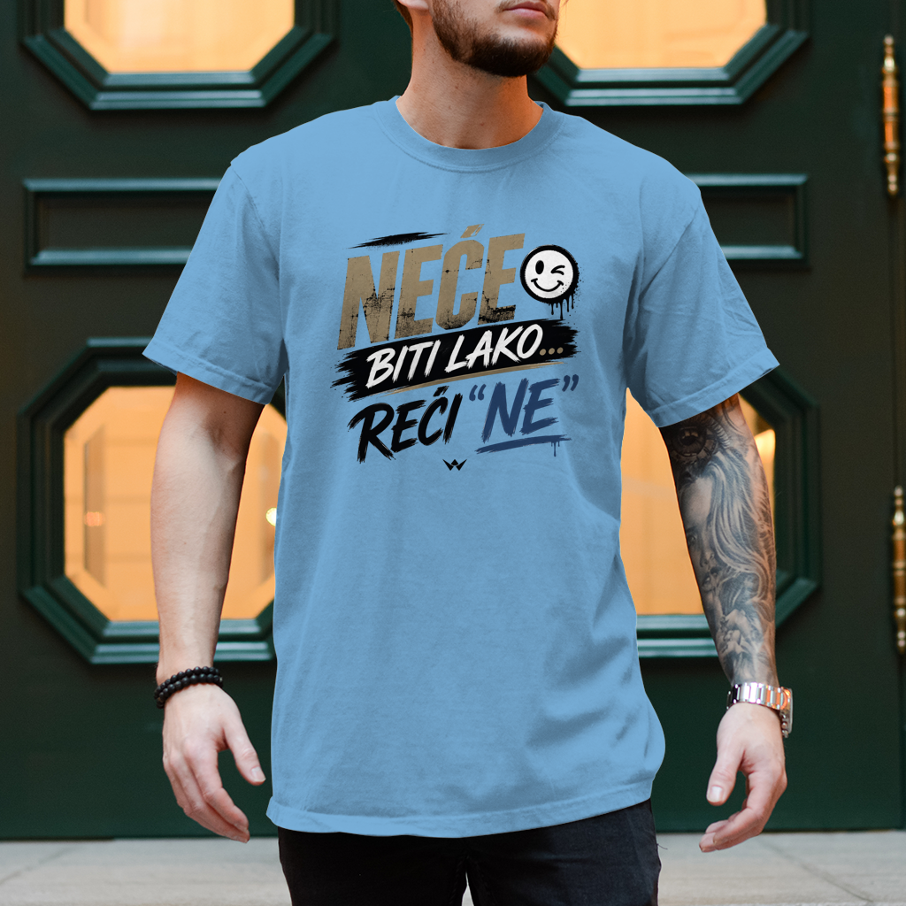 Herren T-Shirt Nece biti lako reci ne