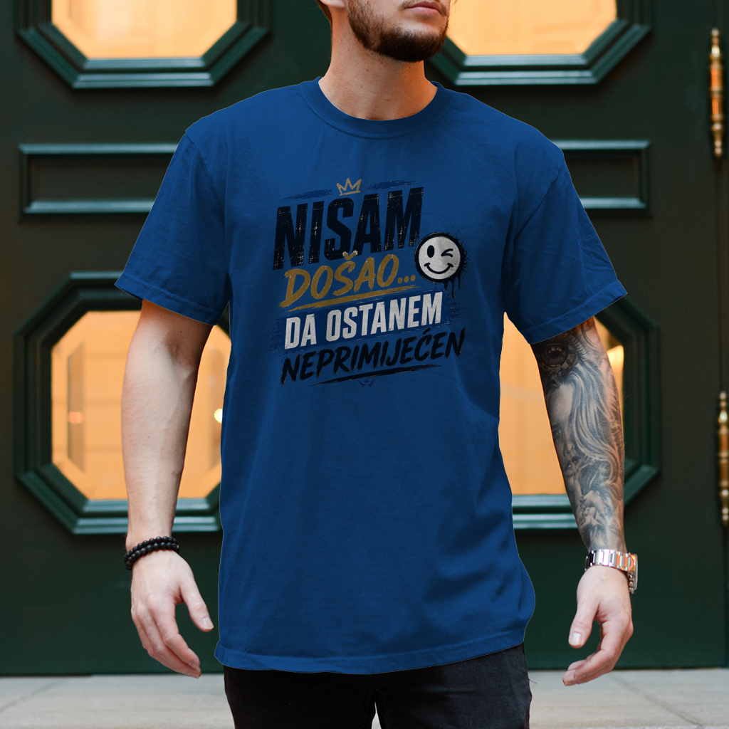 Herren T-Shirt Nisam dosao da ostanem neprimjecen