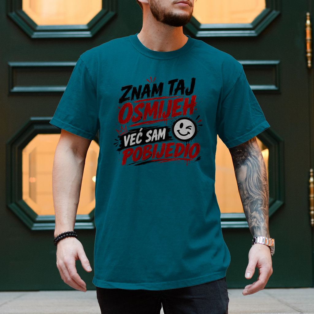 Herren T-Shirt Znam taj osmijeh