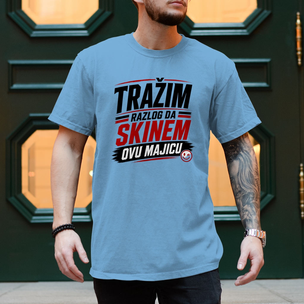 Herren T-Shirt Trazim razlog Rot