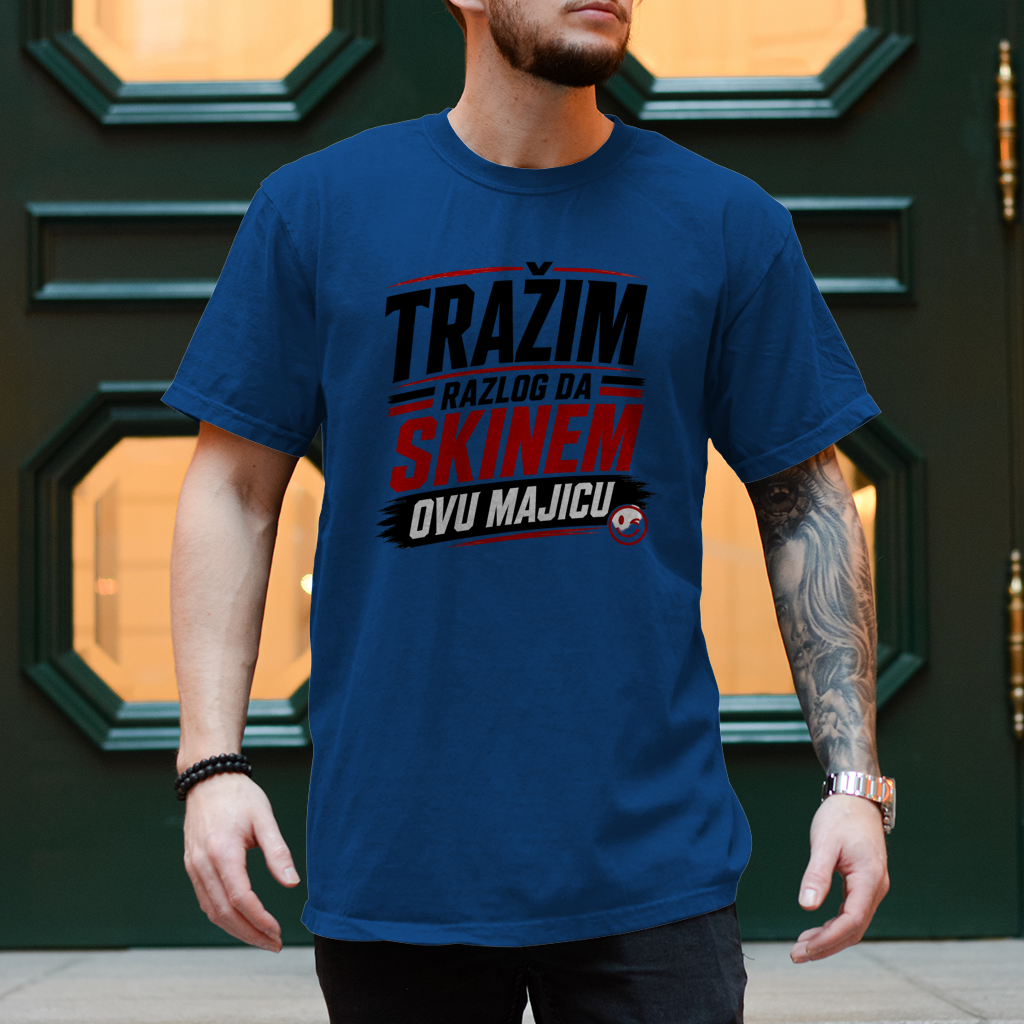 Herren T-Shirt Trazim razlog Rot