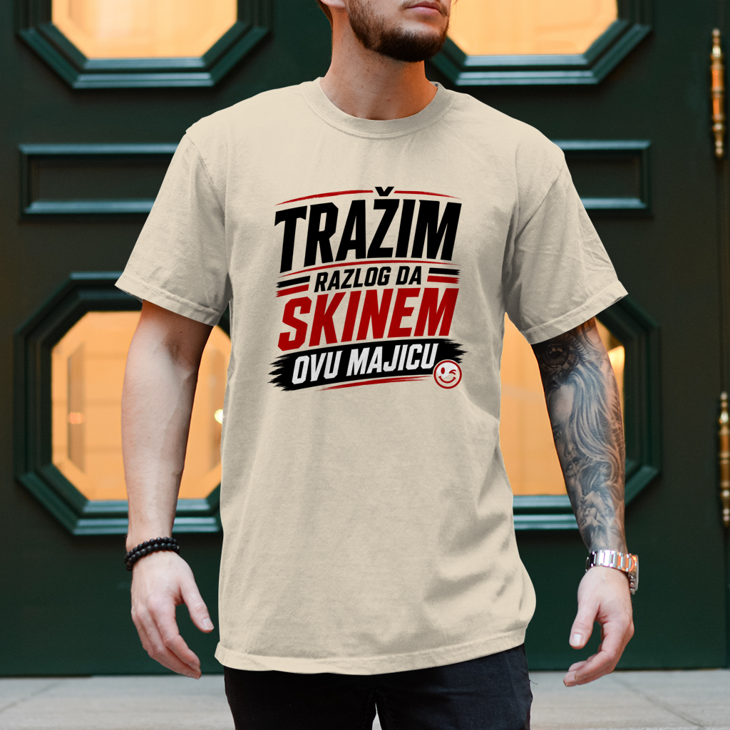 Herren T-Shirt Trazim razlog Rot