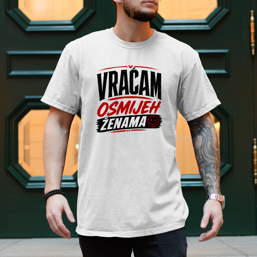 Herren T-Shirt Vracam osmijeh