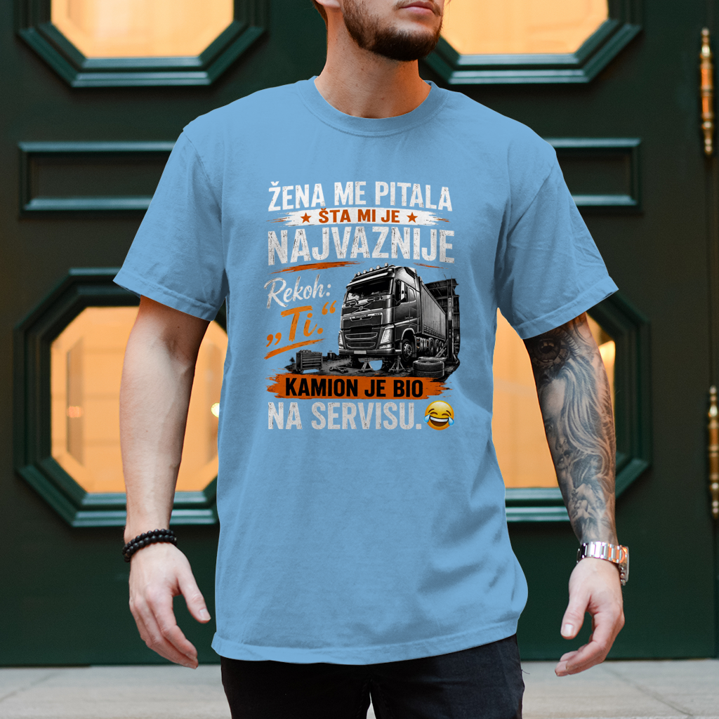 Muška majica Kamion na servisu