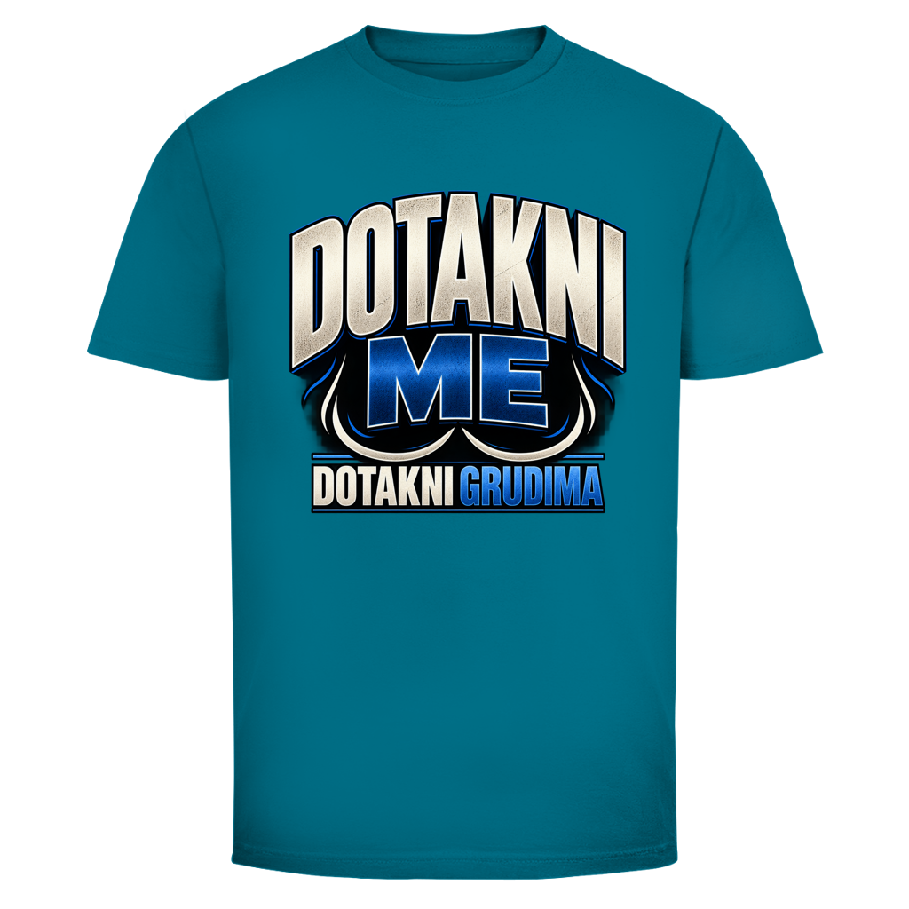 Muška majica Mitar Mirić „Dotakni me“ - plavi dizajn