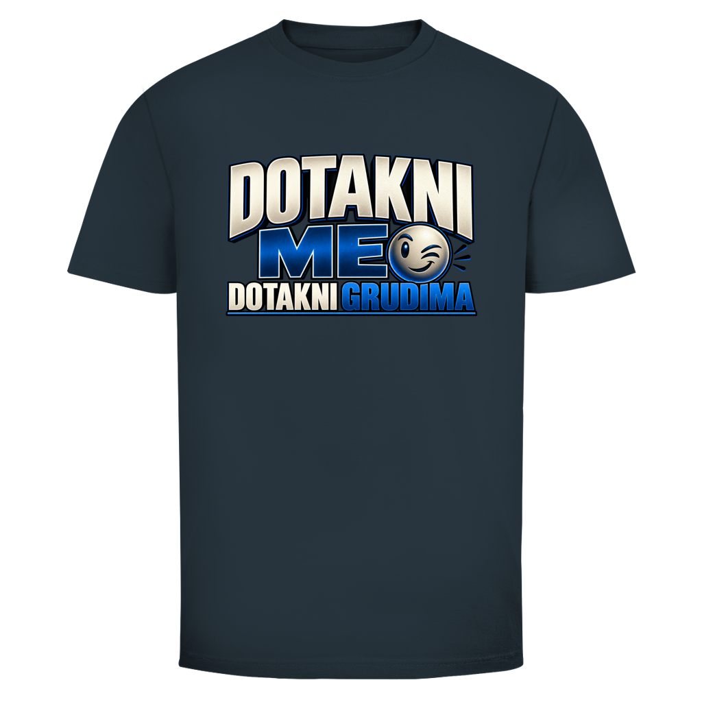 Muška majica Mitar Mirić „Dotakni me“ | Balkan Kult majica plava