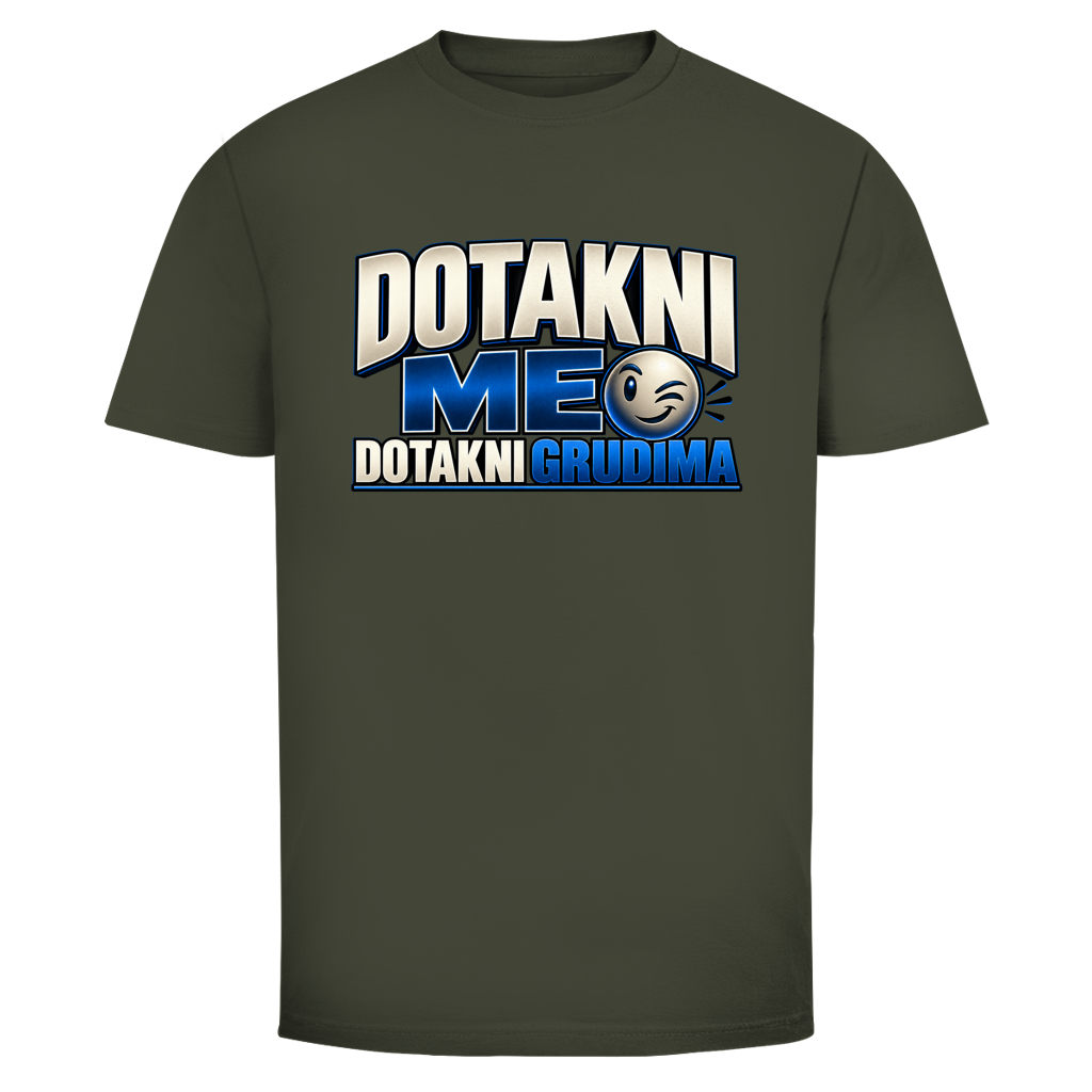 Muška majica Mitar Mirić „Dotakni me“ | Balkan Kult majica plava