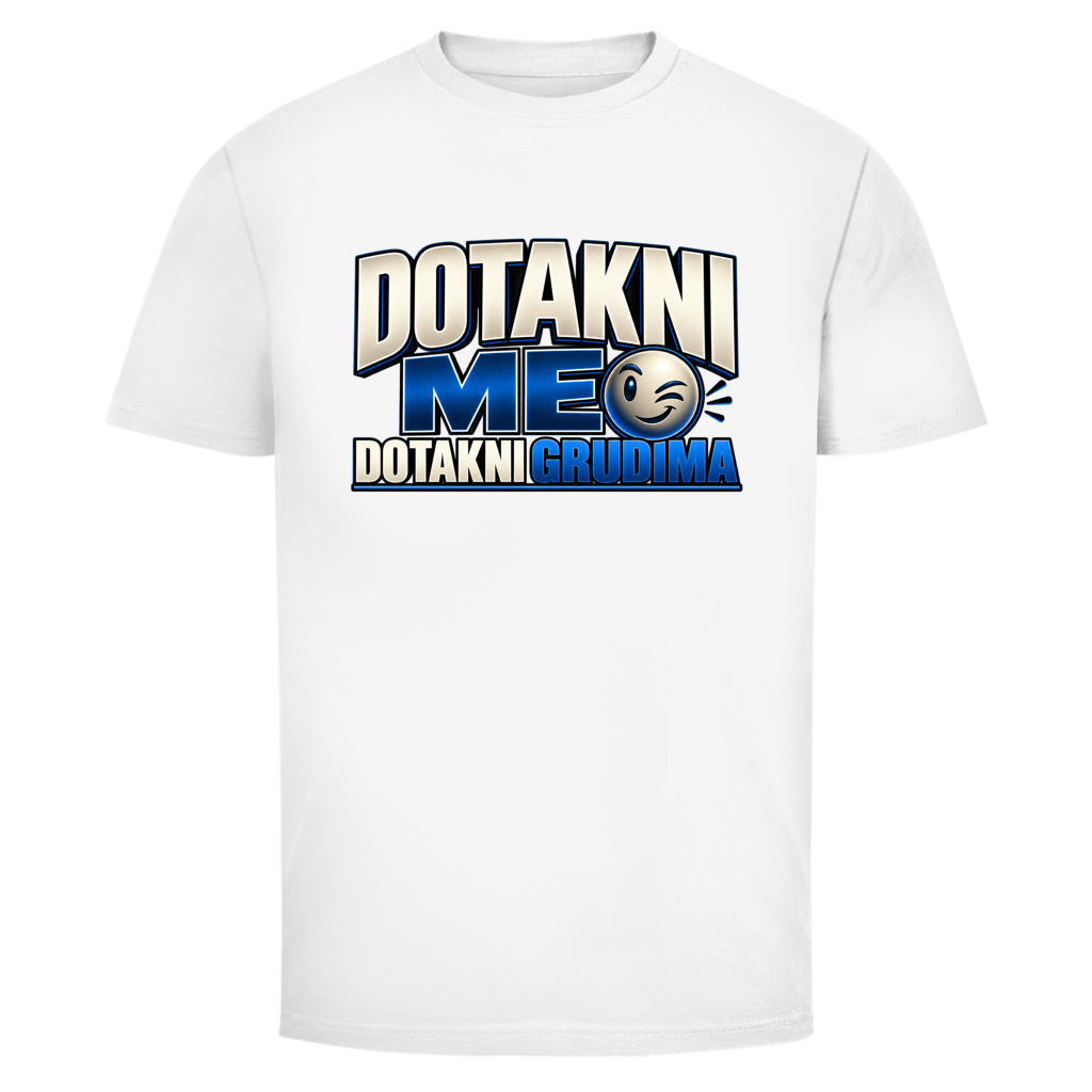 Muška majica Mitar Mirić „Dotakni me“ | Balkan Kult majica plava