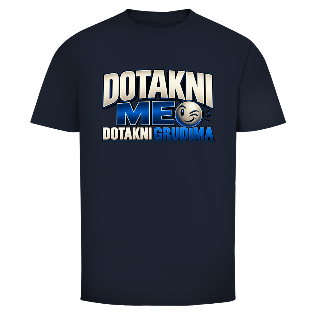 Muška majica Mitar Mirić „Dotakni me“ | Balkan Kult majica plava