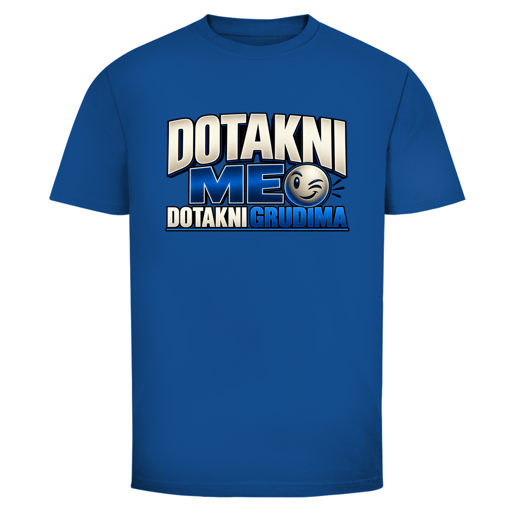 Muška majica Mitar Mirić „Dotakni me“ | Balkan Kult majica plava