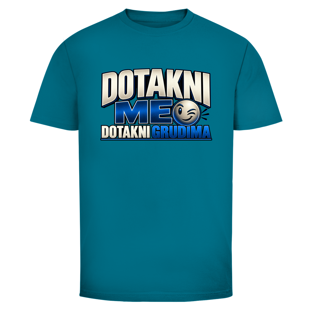 Muška majica Mitar Mirić „Dotakni me“ | Balkan Kult majica plava