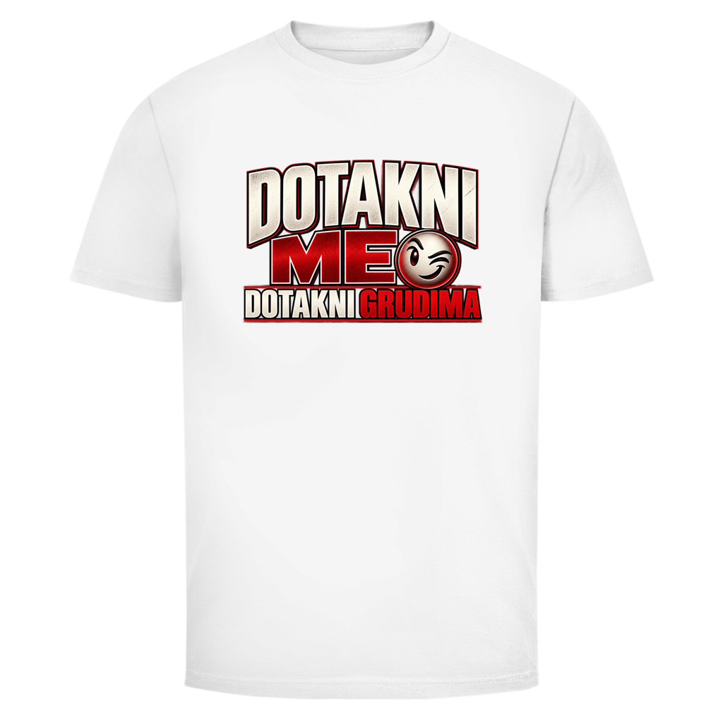 Muška majica Mitar Mirić „Dotakni me“ | Balkan Kult majica crvena