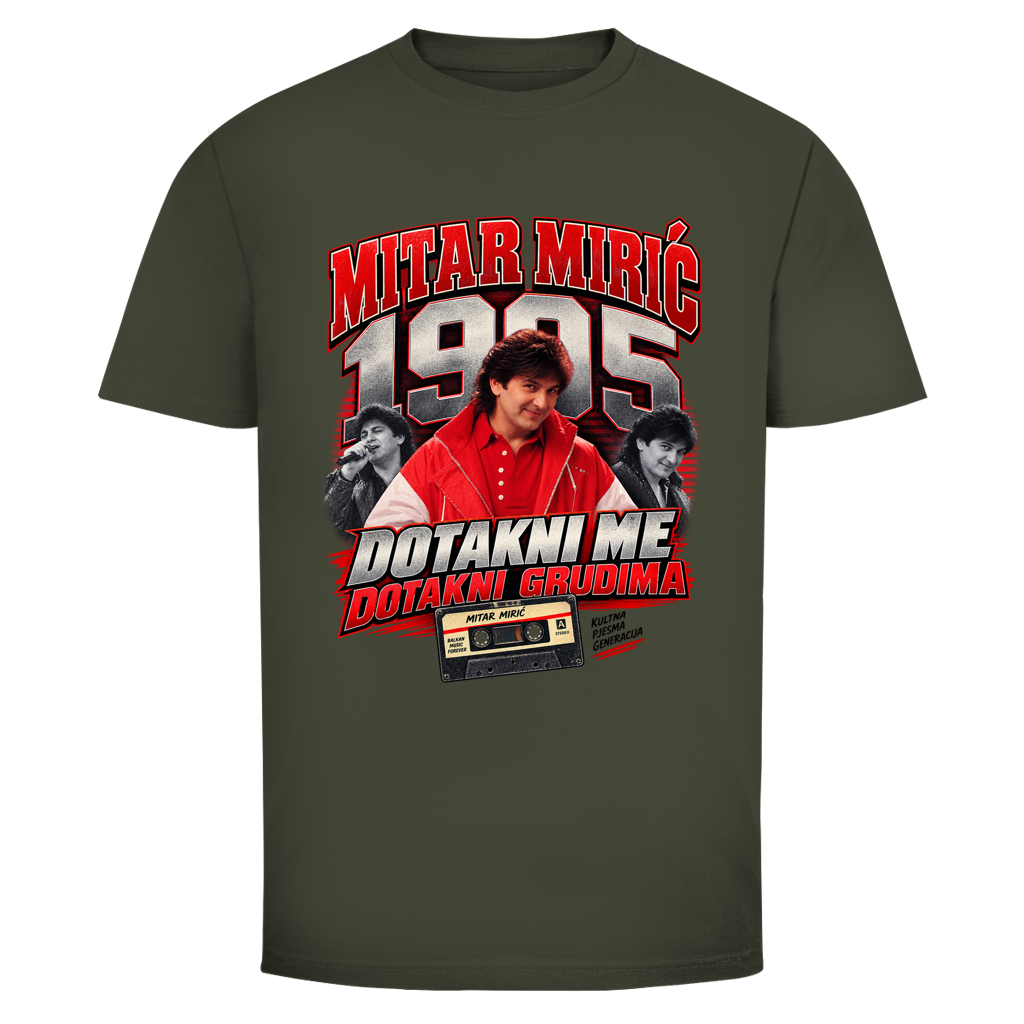 Muška majica Mitar Mirić „Dotakni me“ 1995 | Balkan Kult majica crvena