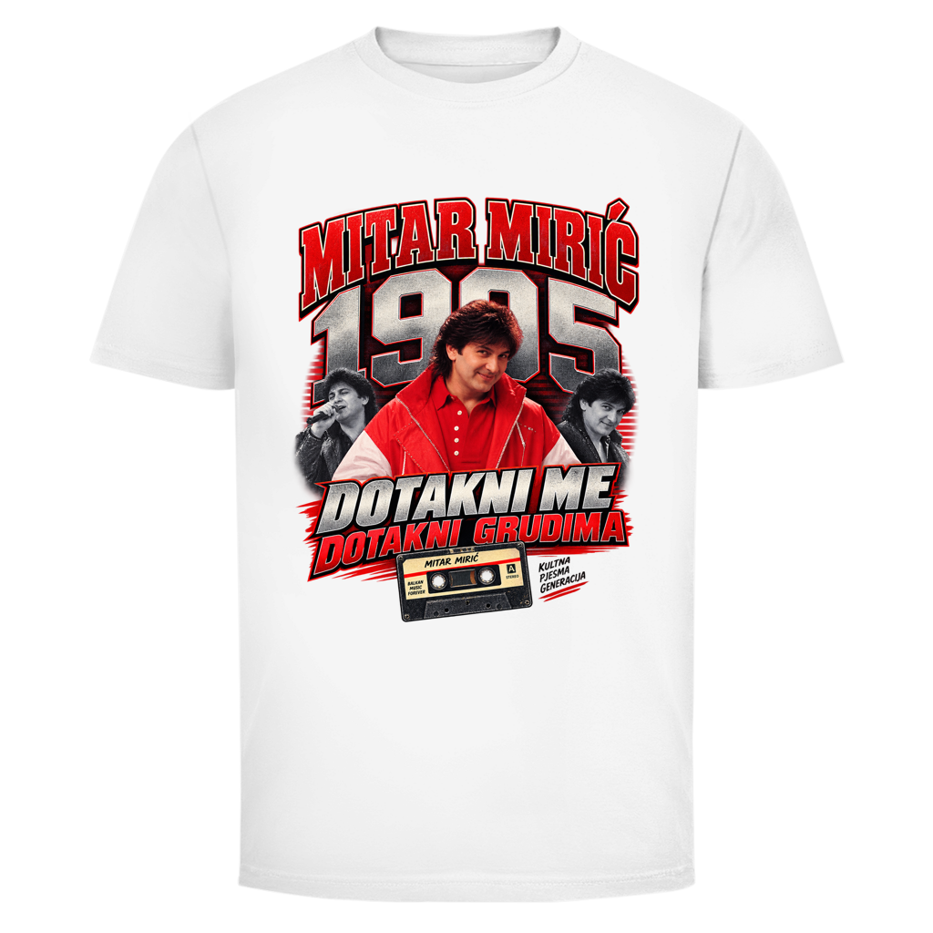 Muška majica Mitar Mirić „Dotakni me“ 1995 | Balkan Kult majica crvena