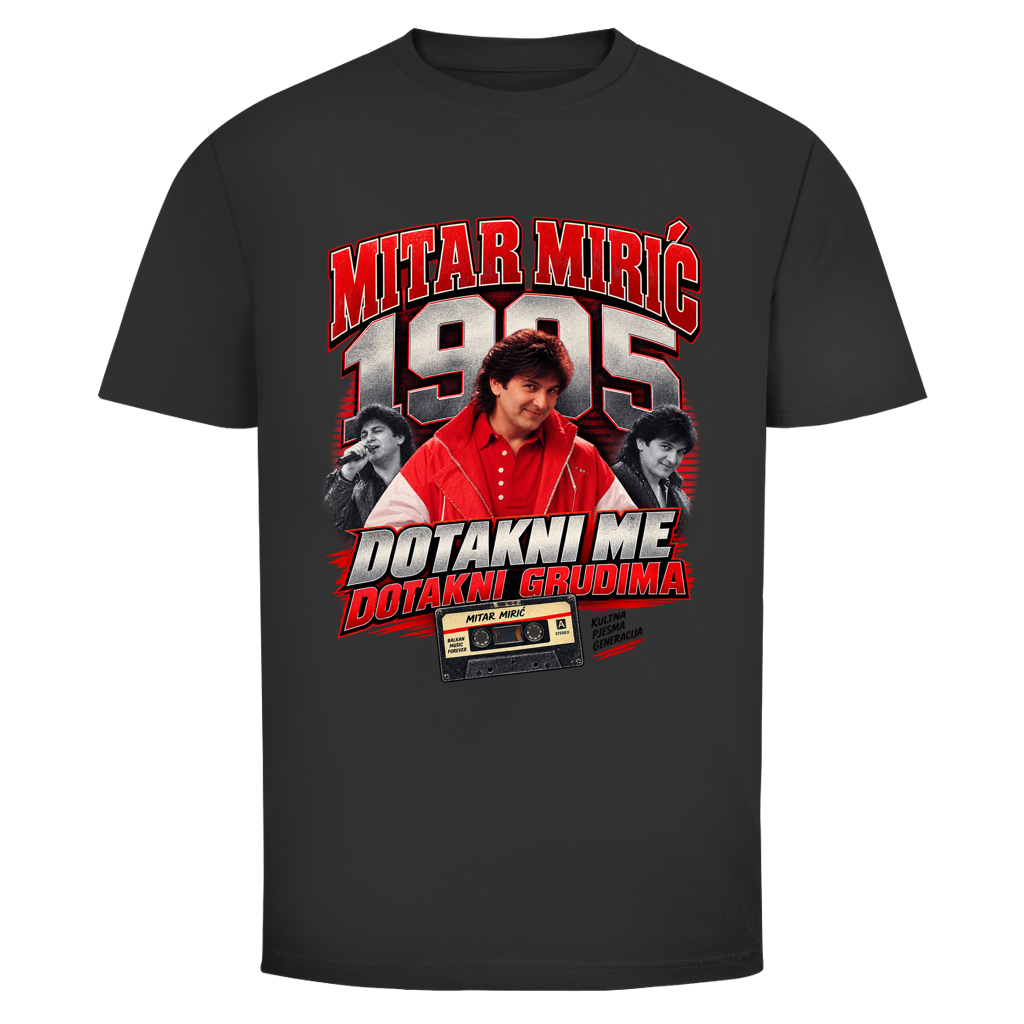 Muška majica Mitar Mirić „Dotakni me“ 1995 | Balkan Kult majica crvena