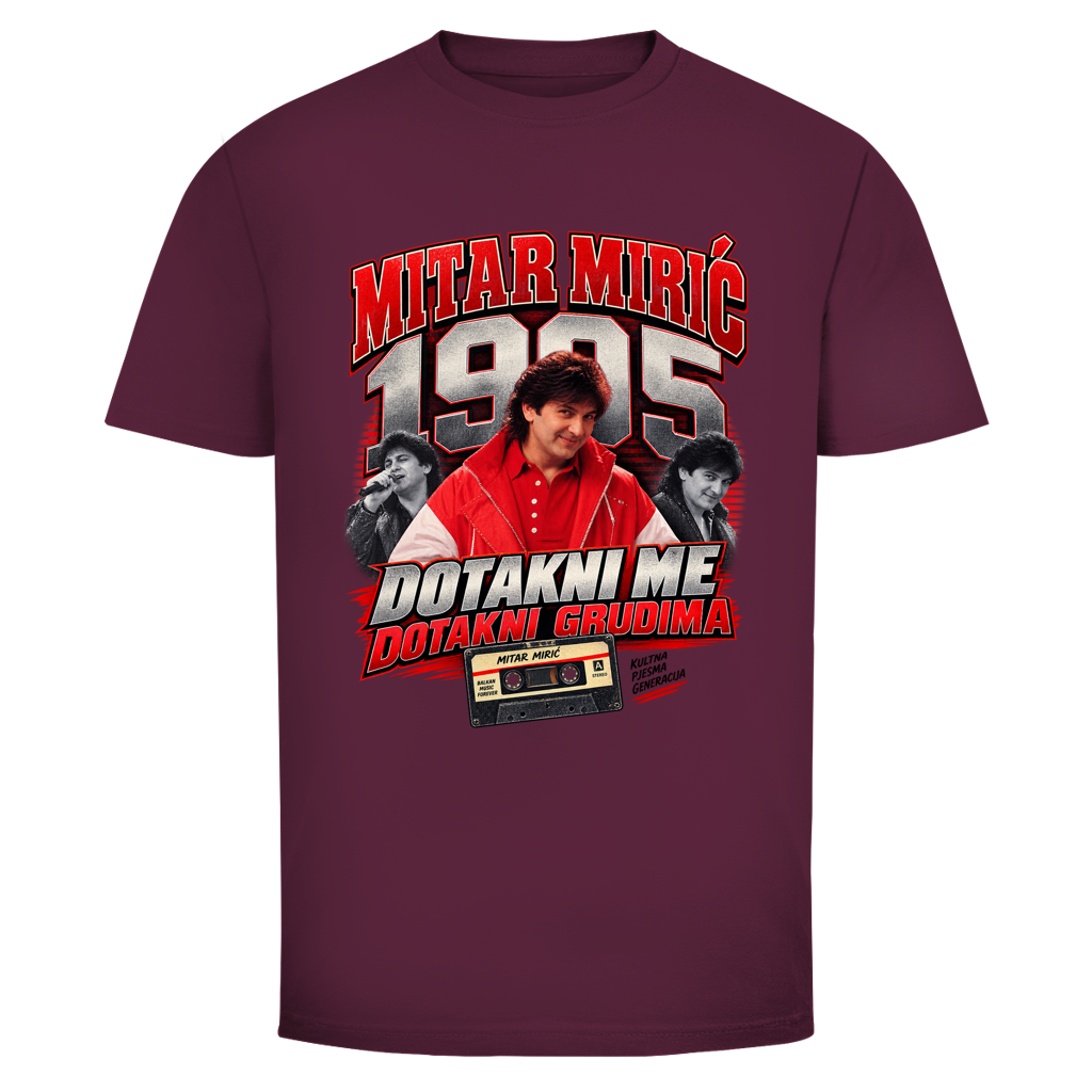 Muška majica Mitar Mirić „Dotakni me“ 1995 | Balkan Kult majica crvena