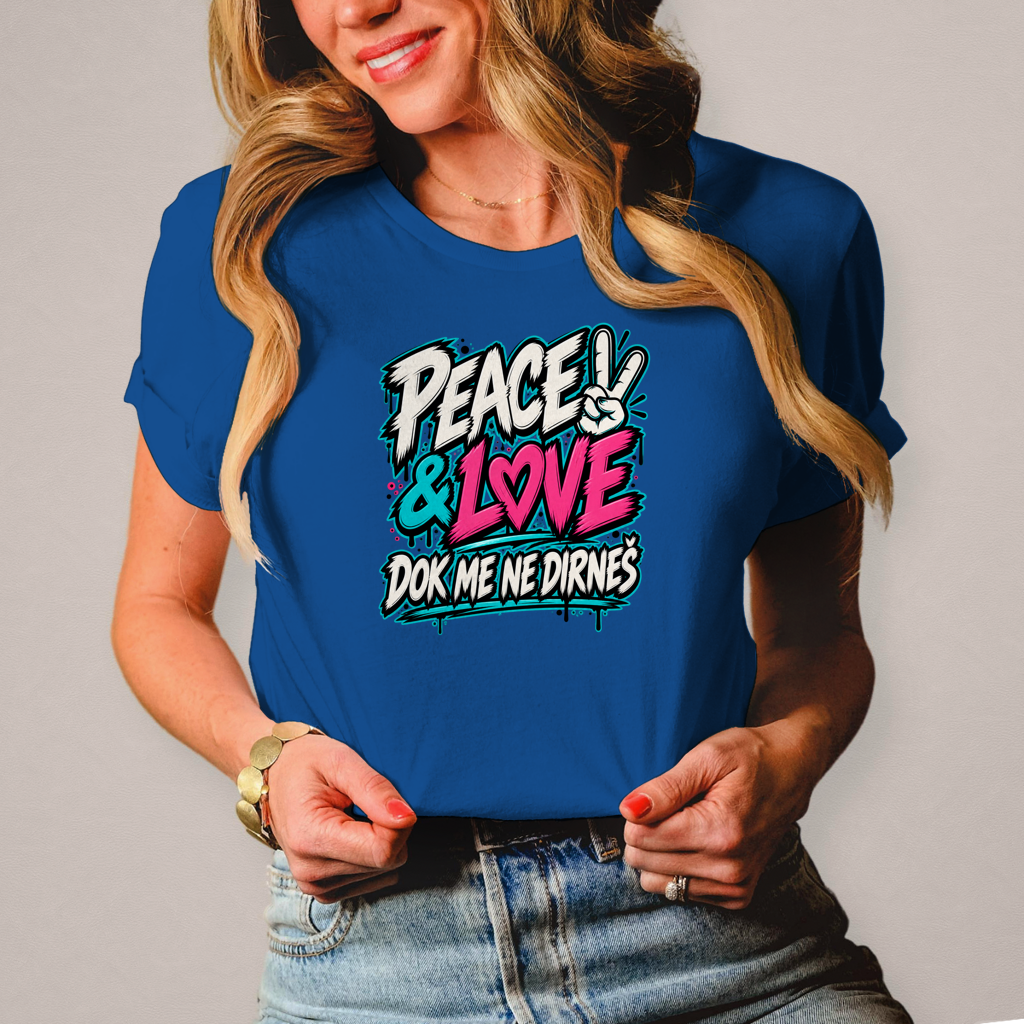 Ženska majica Peace&Love