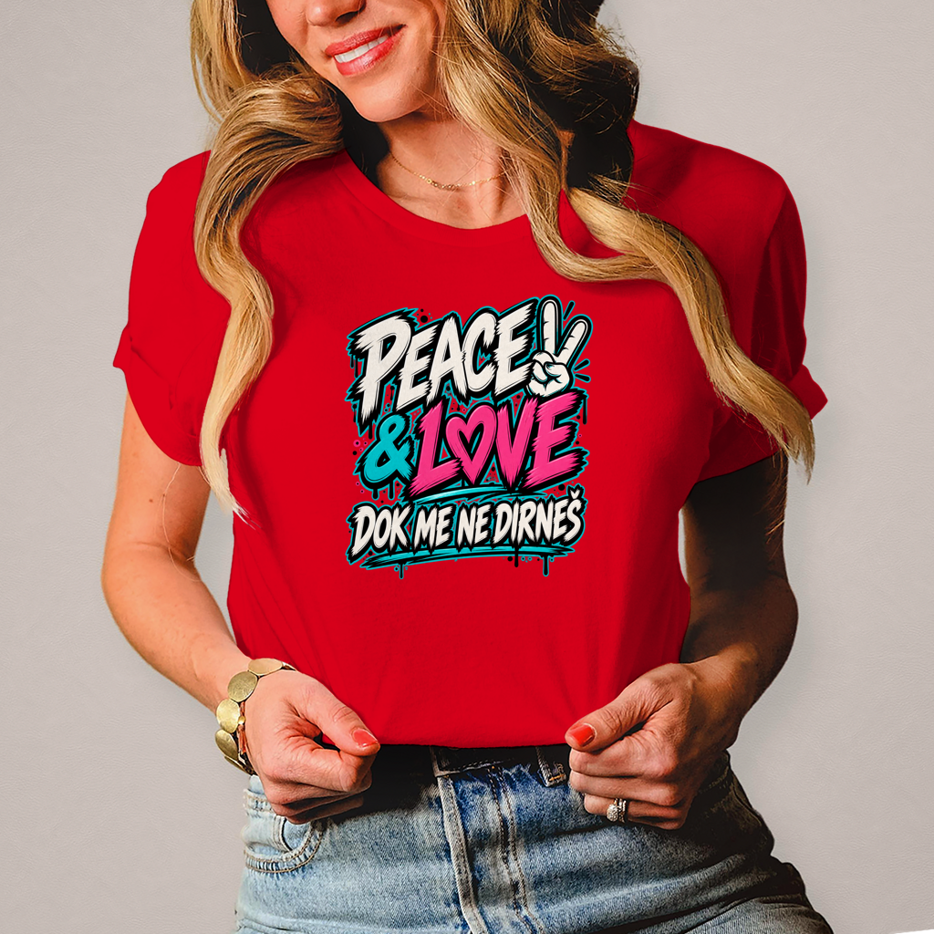 Ženska majica Peace&Love