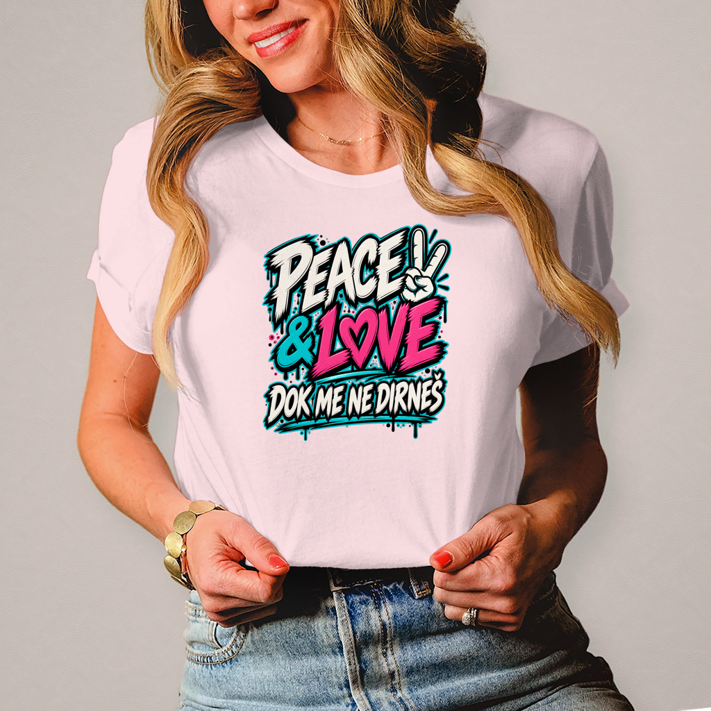 Ženska majica Peace&Love