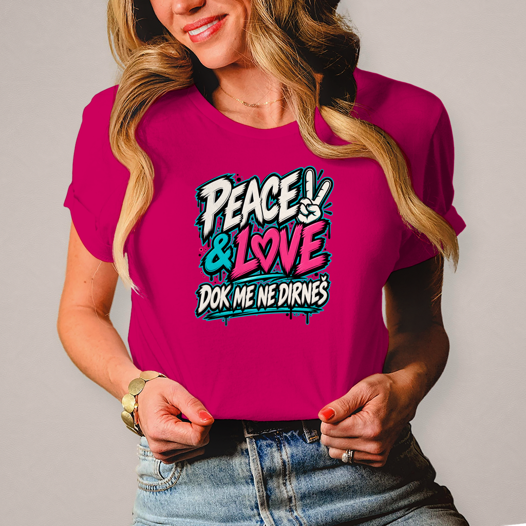 Ženska majica Peace&Love