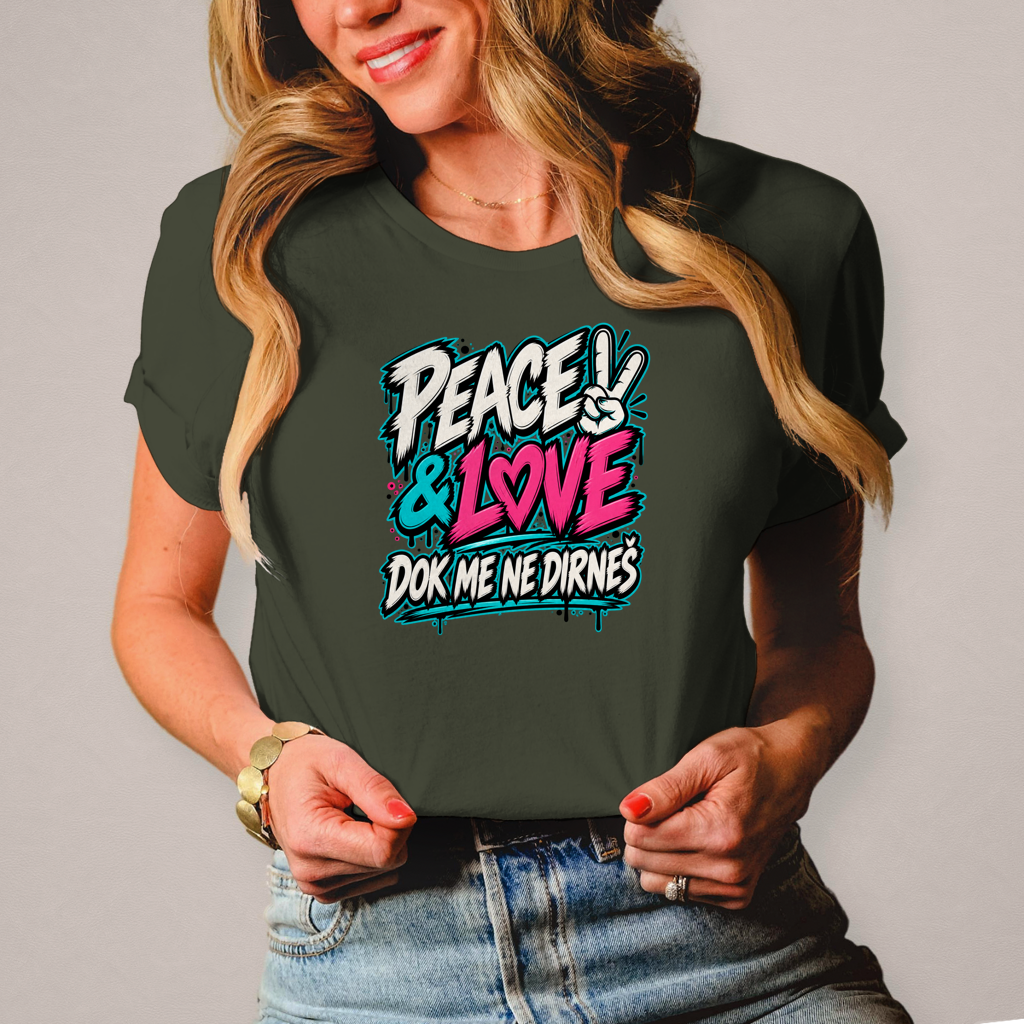 Ženska majica Peace&Love