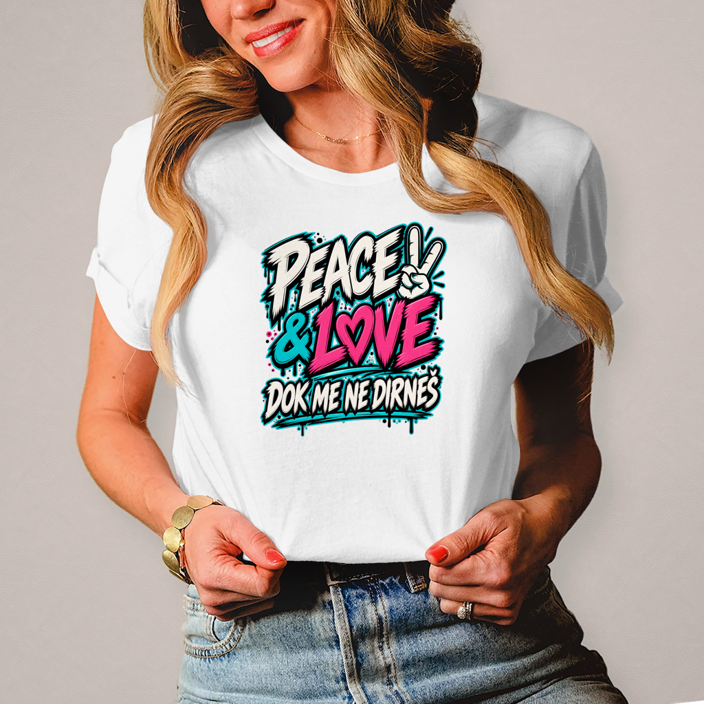 Ženska majica Peace&Love