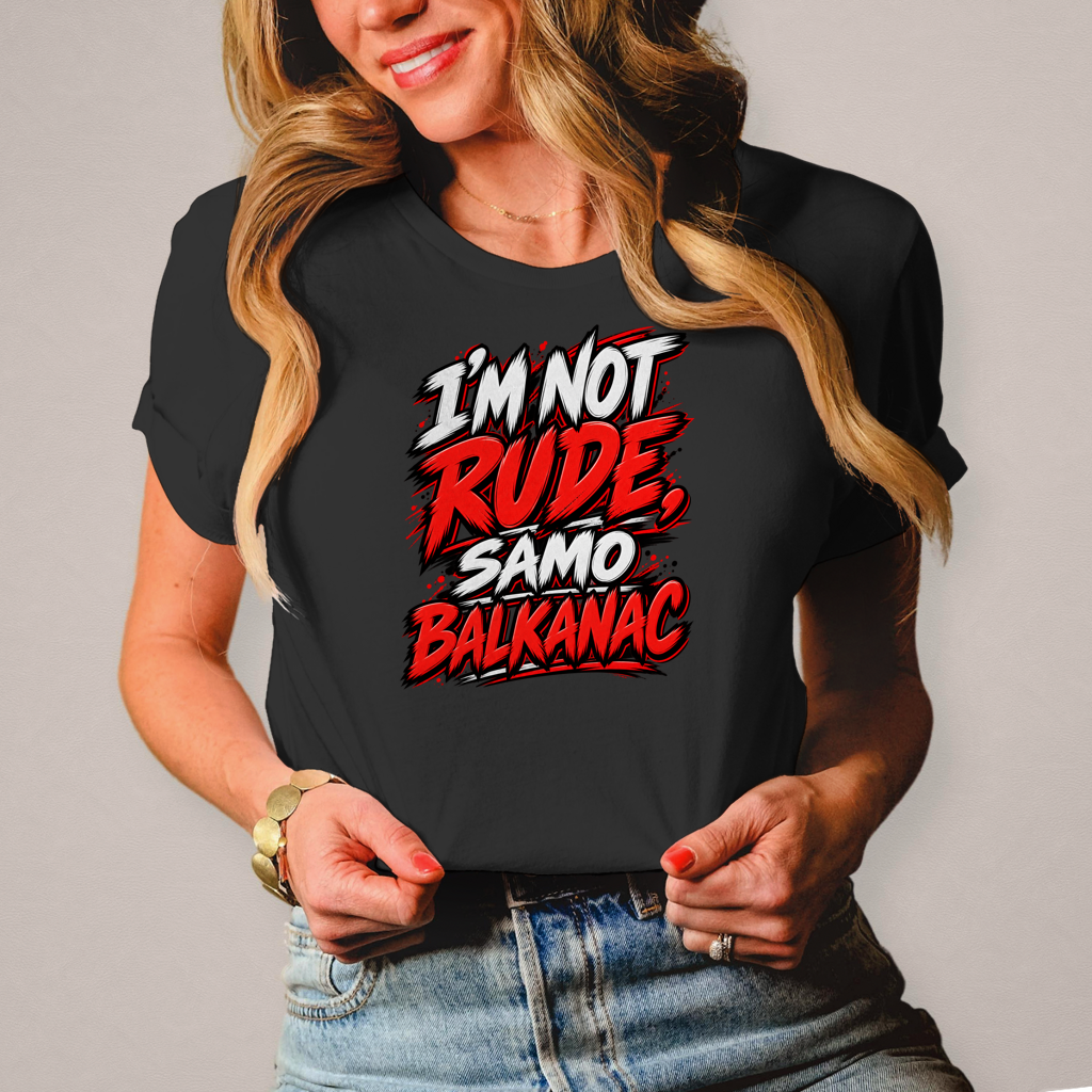 Ženska majica I am not rude