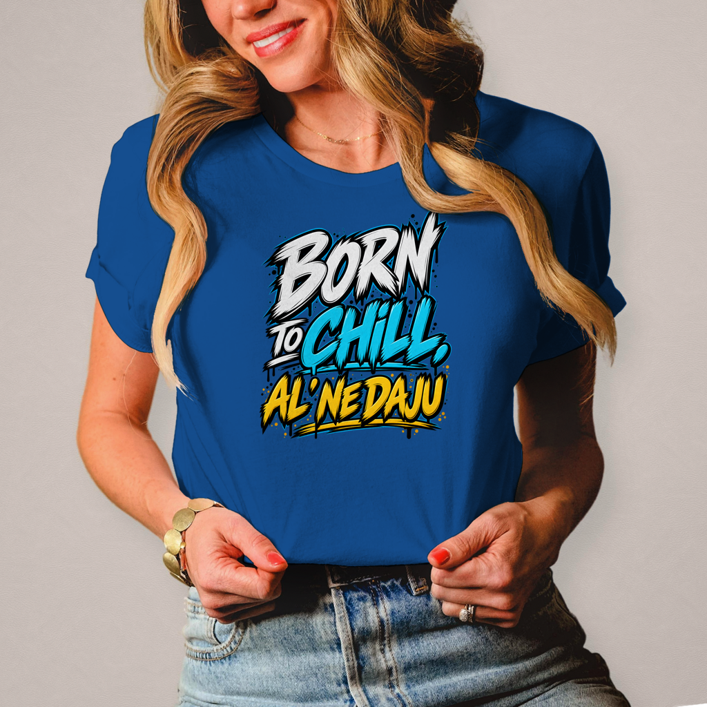 Ženska majica kratkih rukava Born to chill, ali mi ne daju