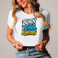 Ženska majica kratkih rukava Born to chill, ali mi ne daju
