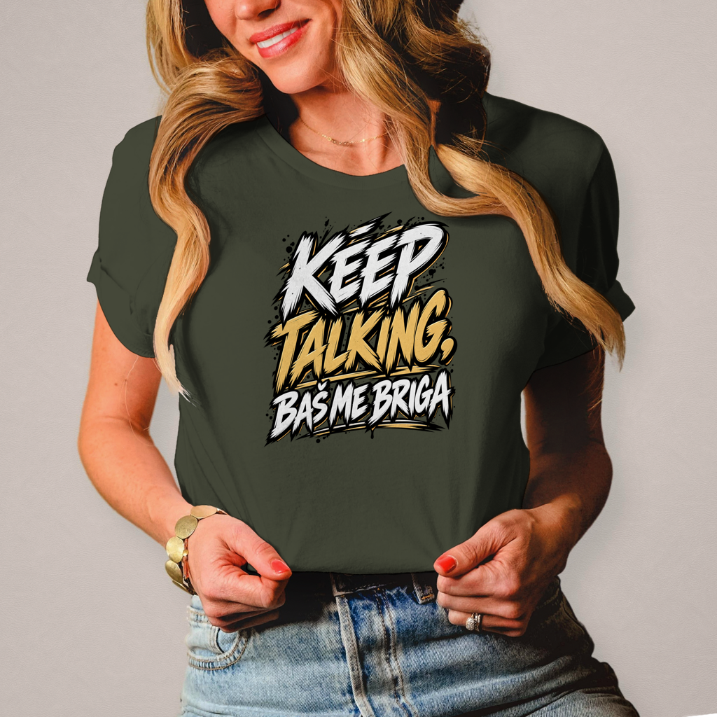 Ženska majica Keep talking