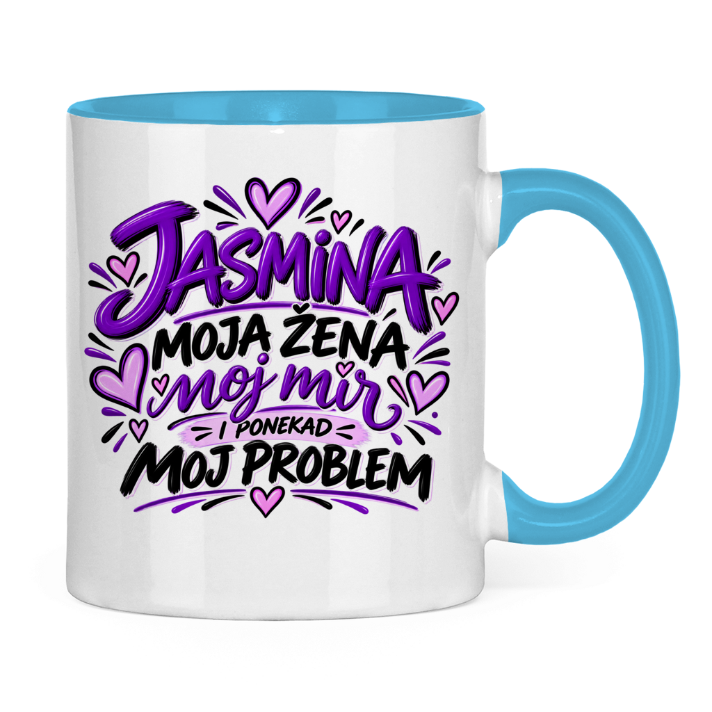 Dvobojna šolja Najbolja žena Jasmina