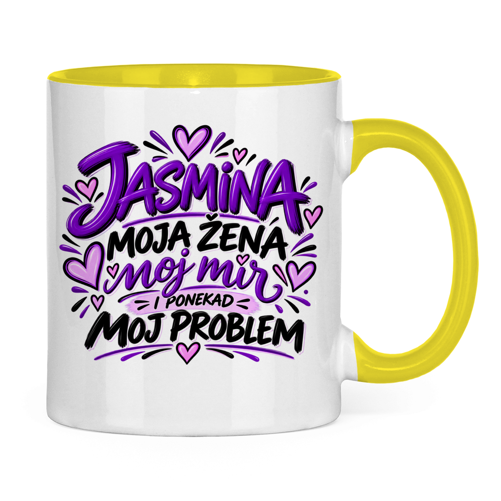 Dvobojna šolja Najbolja žena Jasmina