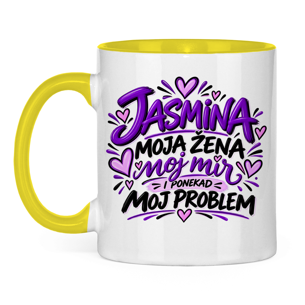 Dvobojna šolja Najbolja žena Jasmina