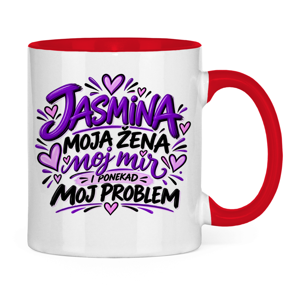 Dvobojna šolja Najbolja žena Jasmina