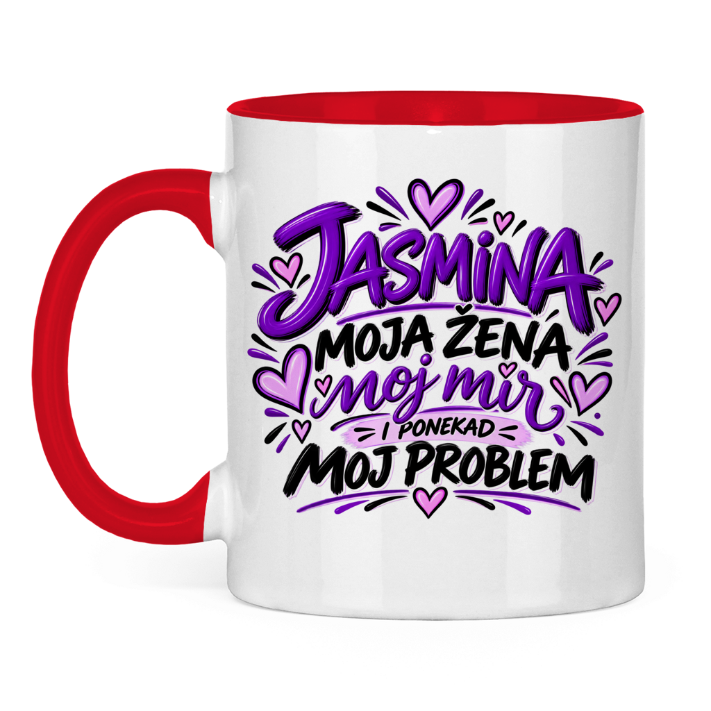 Dvobojna šolja Najbolja žena Jasmina
