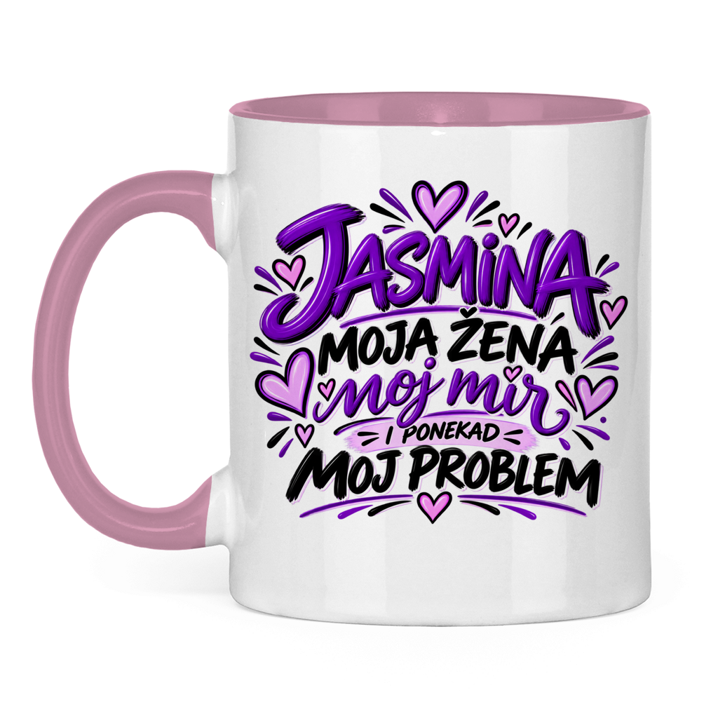 Dvobojna šolja Najbolja žena Jasmina