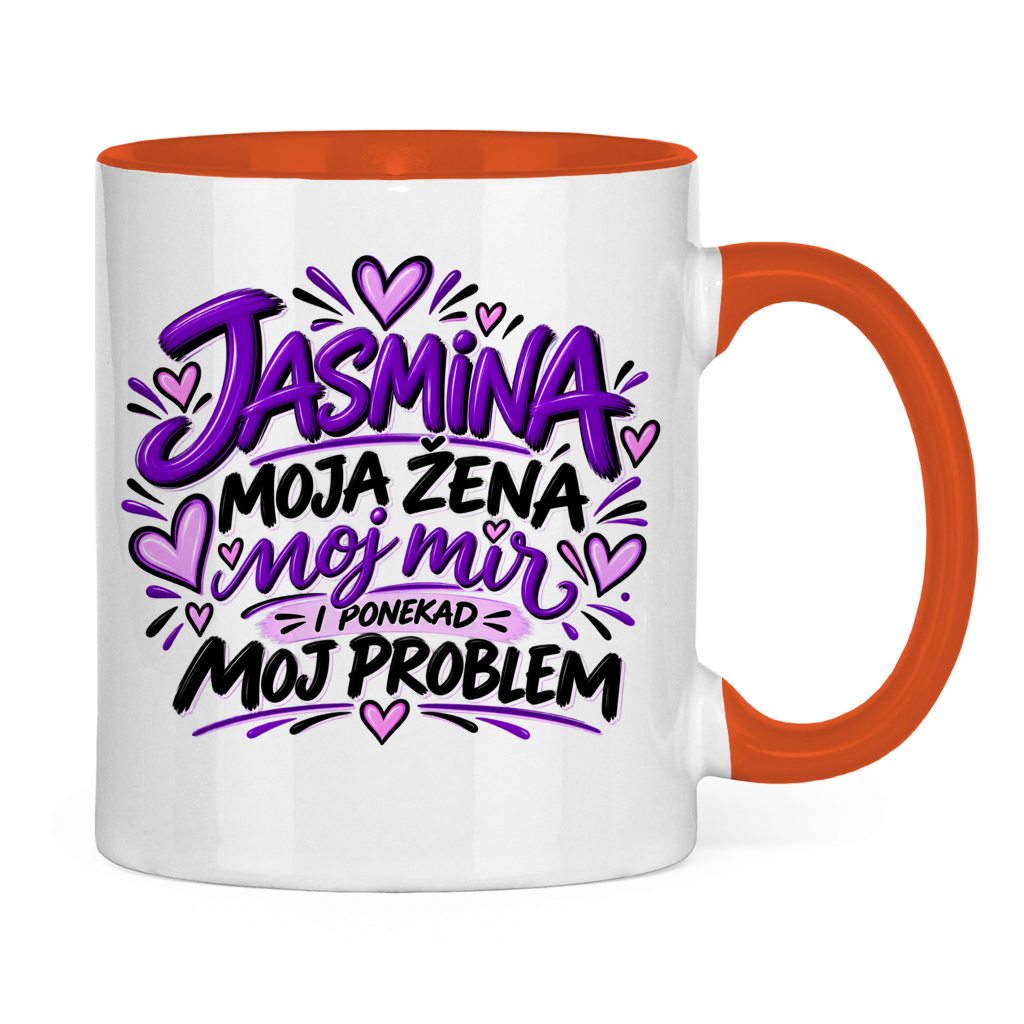 Dvobojna šolja Najbolja žena Jasmina