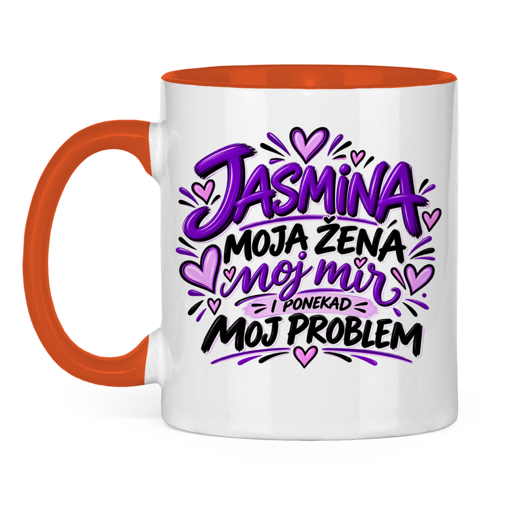 Dvobojna šolja Najbolja žena Jasmina