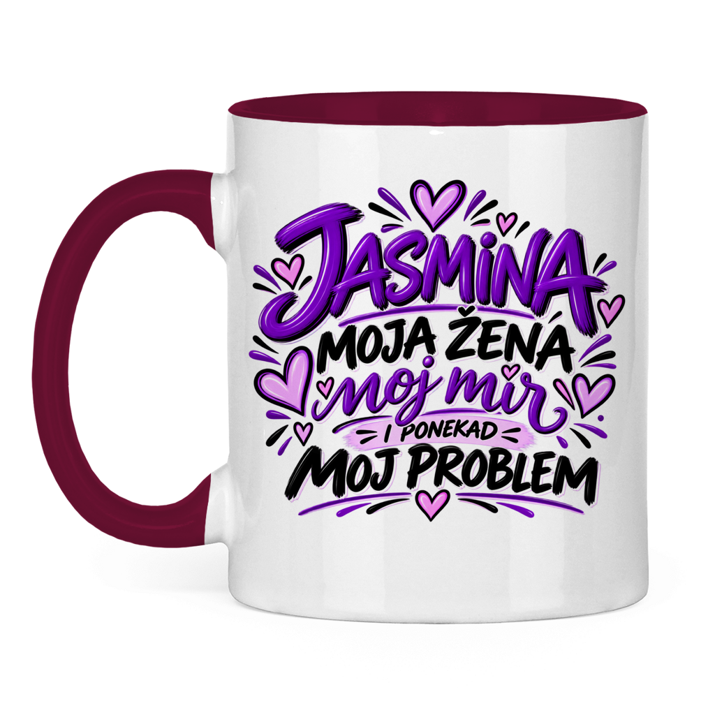 Dvobojna šolja Najbolja žena Jasmina