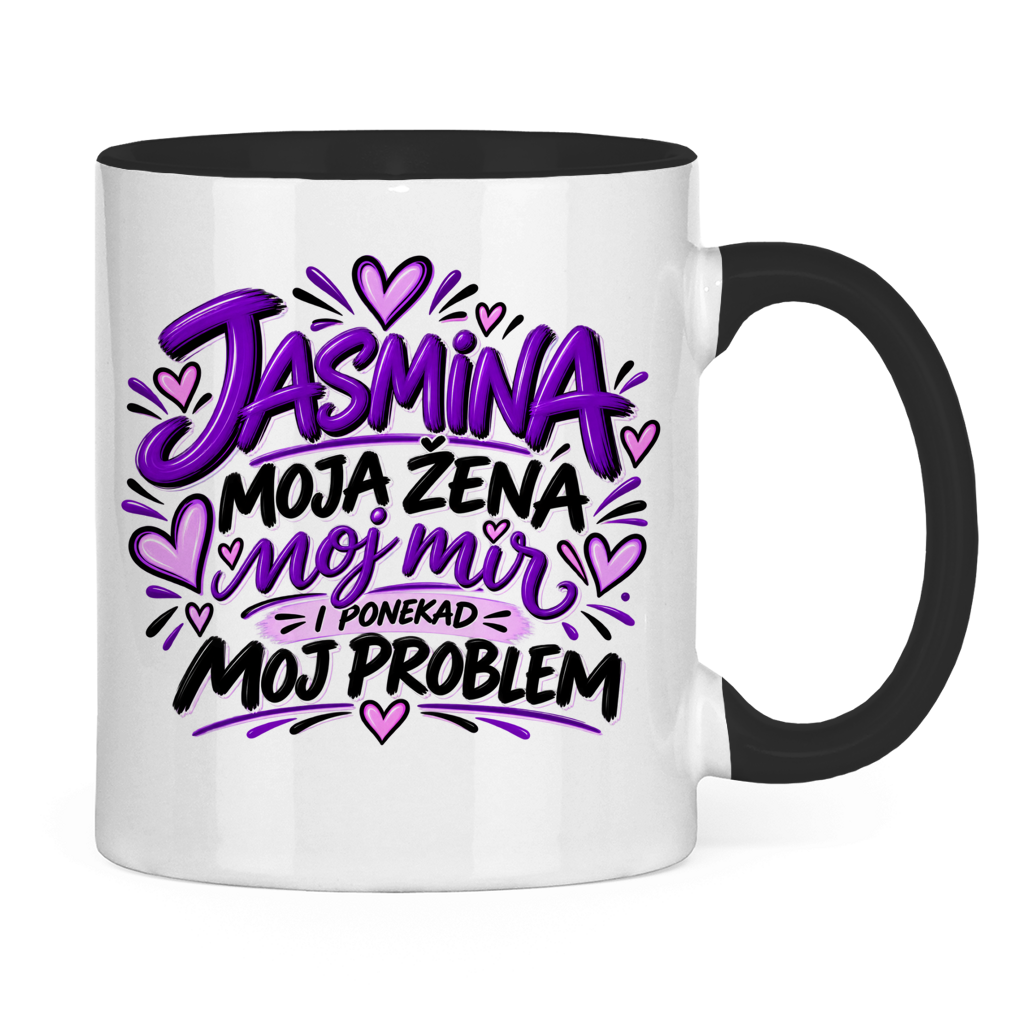 Dvobojna šolja Najbolja žena Jasmina