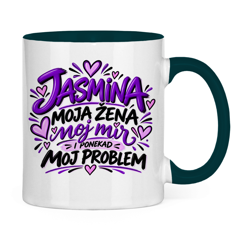 Dvobojna šolja Najbolja žena Jasmina